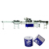 Full automatic single roll toilet roll packing machine with heat seal side function